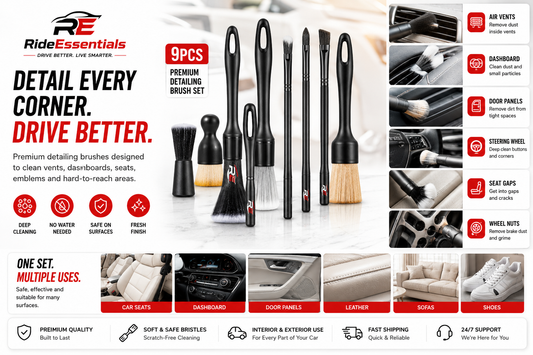 DetailMaster Pro™ | 9PCS Car Detailing Brush Cleaning Kit
