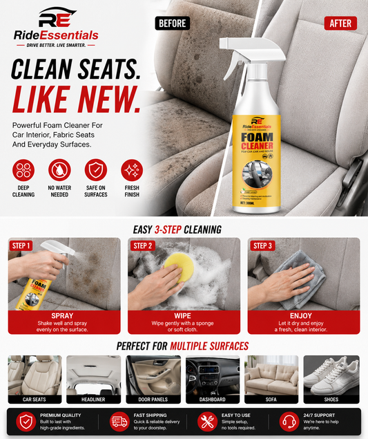 InteriorFresh Pro™ | Waterless Upholstery Foam Cleaner