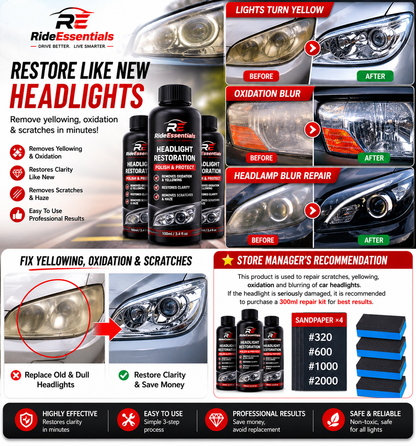 CrystalBeam Pro™ | Headlight Restoration Kit