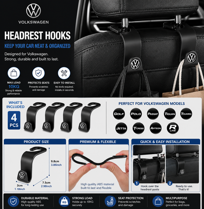 SeatHook Pro™ | Car Seat Back Organizer Hooks