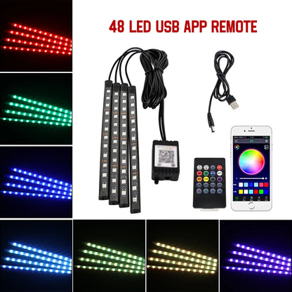 GlowDrive Pro™ | Wireless RGB Car Ambient Lights