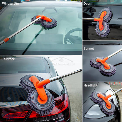 SpinWash Pro™ Microfiber Car Cleaning Mop