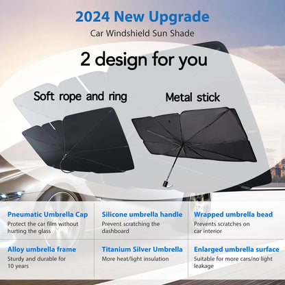 ShadeGuard Pro™ | Foldable Windshield Sun Shade Umbrella