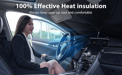 ShadeGuard Pro™ | Foldable Windshield Sun Shade Umbrella