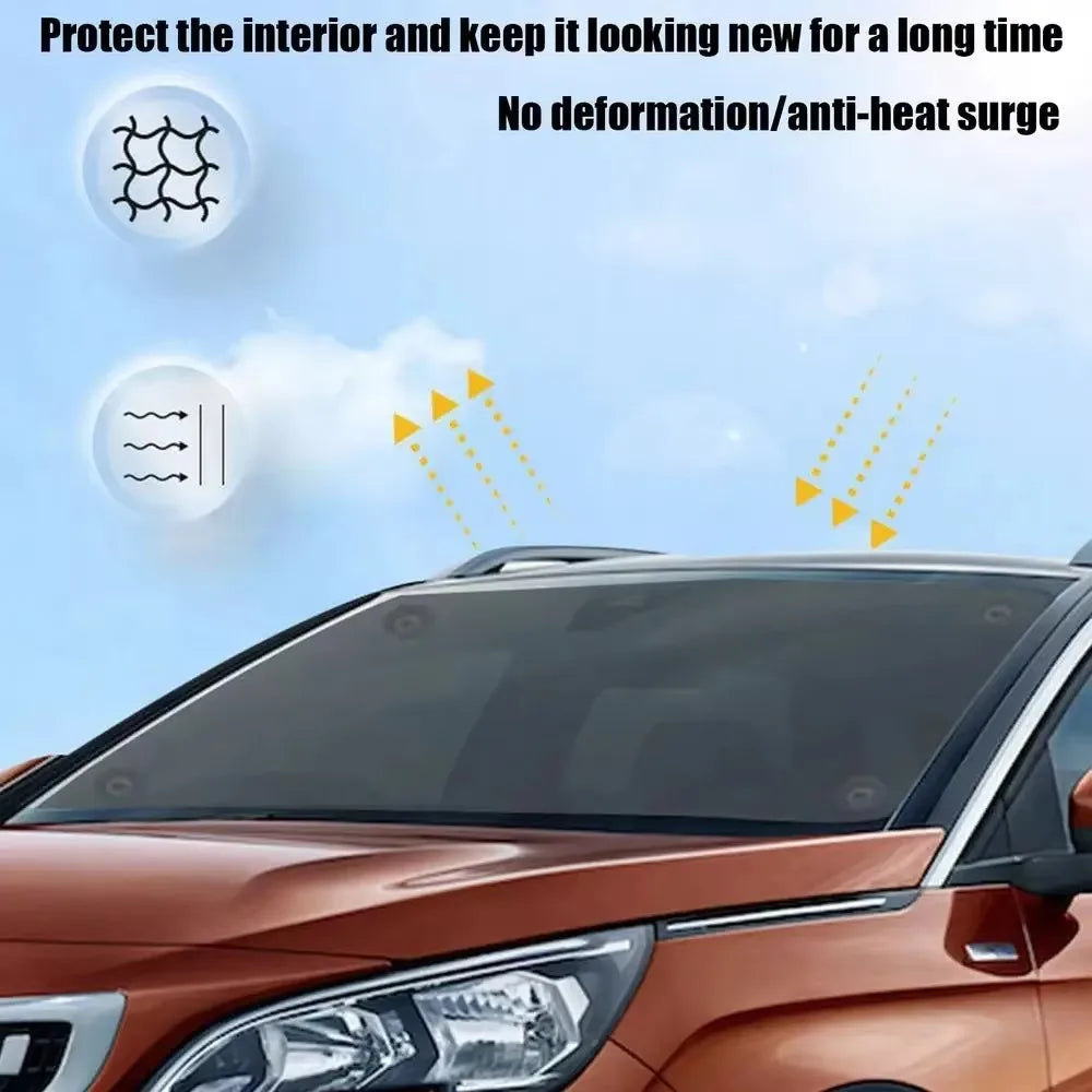 ShadeGuard Pro™ | Retractable Windshield Sun Shade