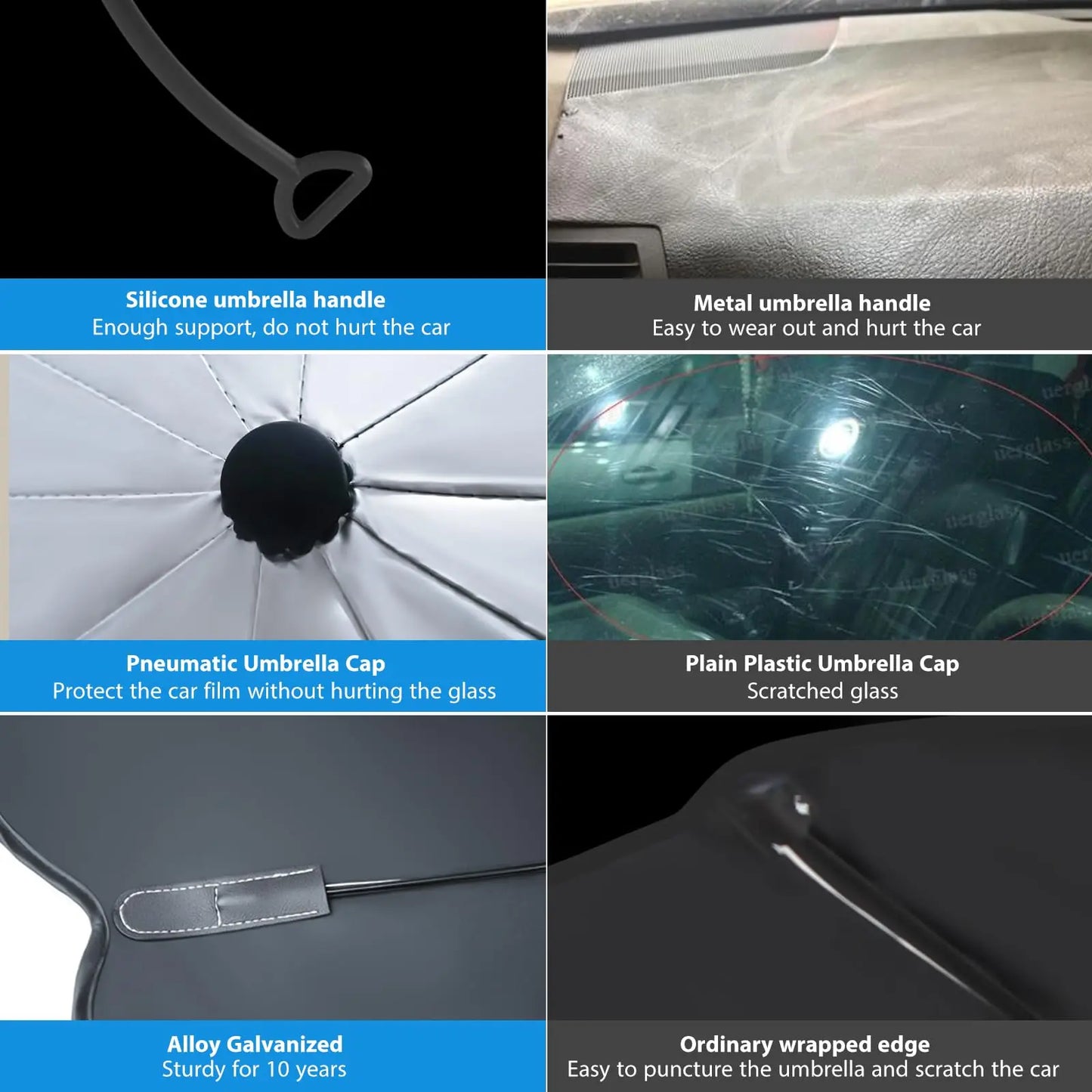 ShadeGuard Pro™ | Foldable Windshield Sun Shade Umbrella