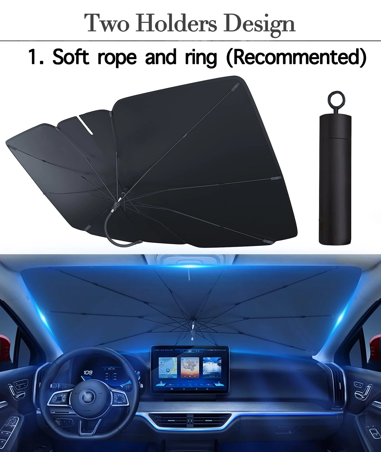 ShadeGuard Pro™ | Foldable Windshield Sun Shade Umbrella