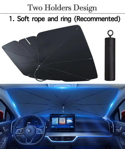 ShadeGuard Pro™ | Foldable Windshield Sun Shade Umbrella