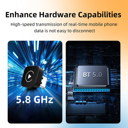 DriveLink Pro™ | 2-in-1 Wireless CarPlay & Android Auto Adapter