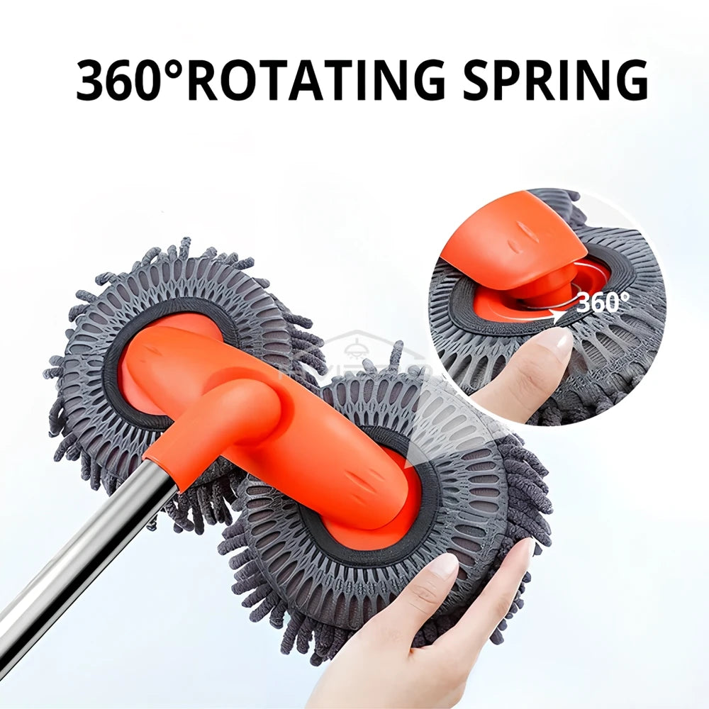 SpinWash Pro™ Microfiber Car Cleaning Mop