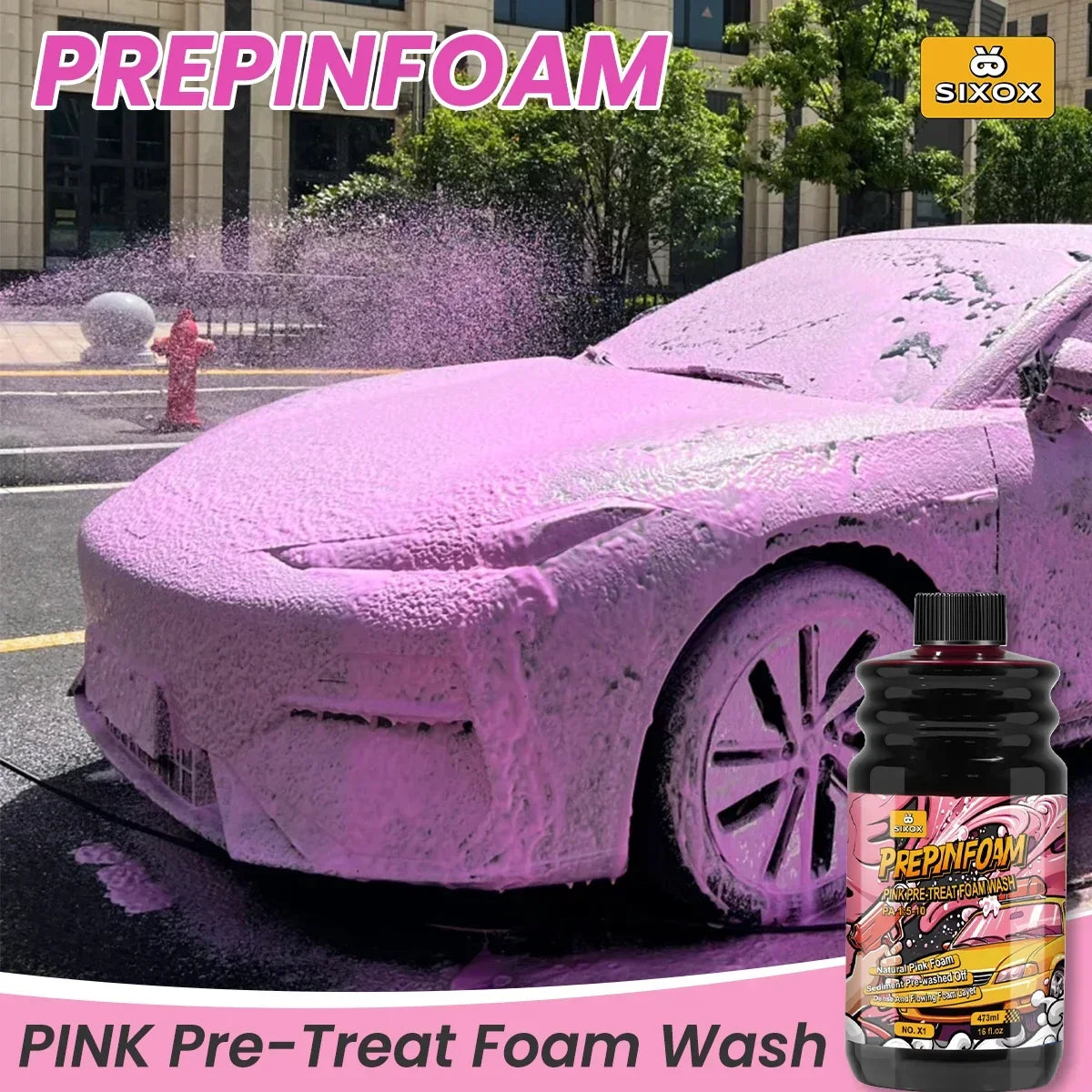 Pink Foam Pro™ Car Wash Shampoo