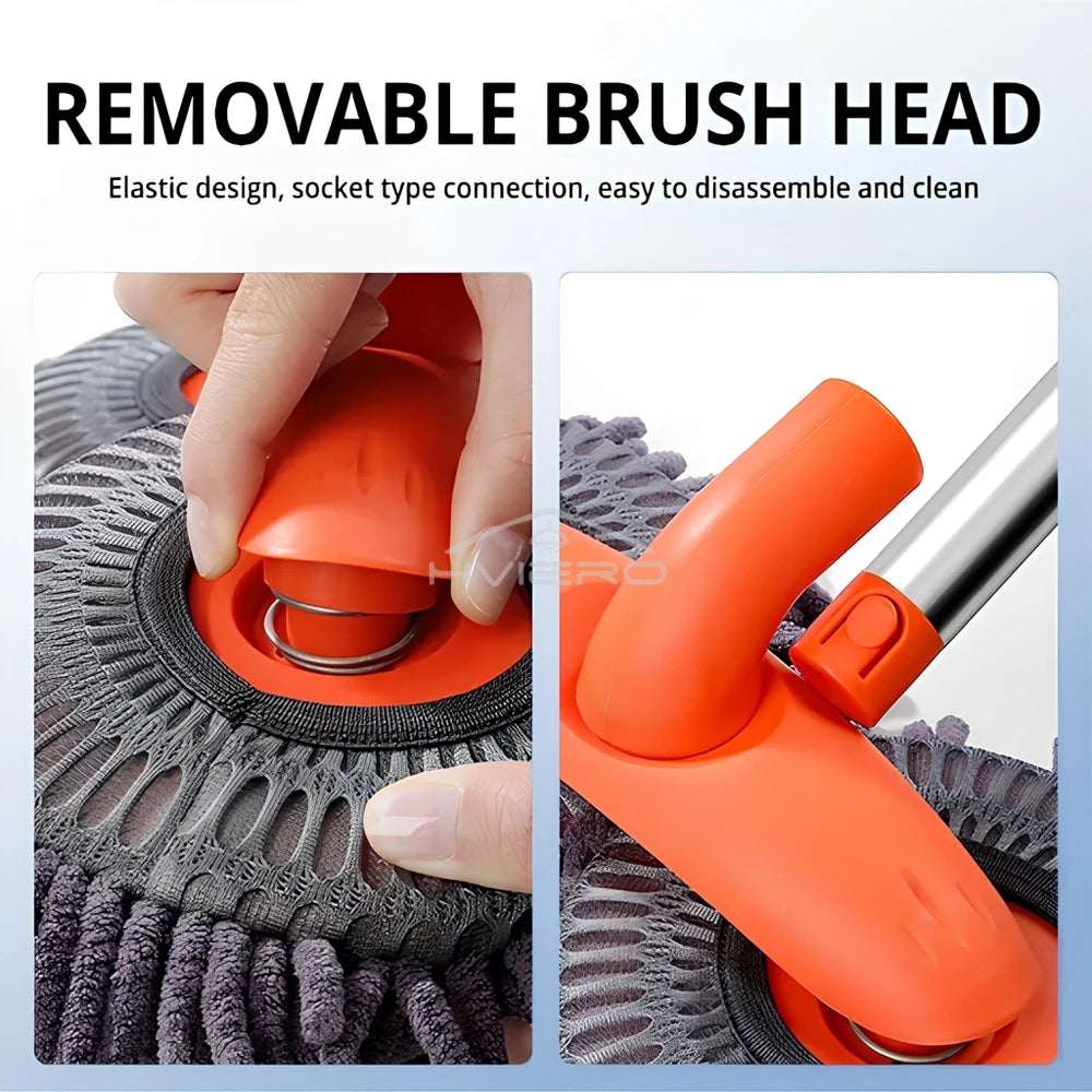 SpinWash Pro™ Microfiber Car Cleaning Mop