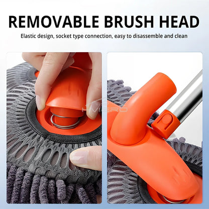 SpinWash Pro™ Microfiber Car Cleaning Mop
