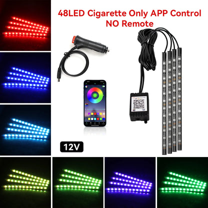 GlowDrive Pro™ | Wireless RGB Car Ambient Lights