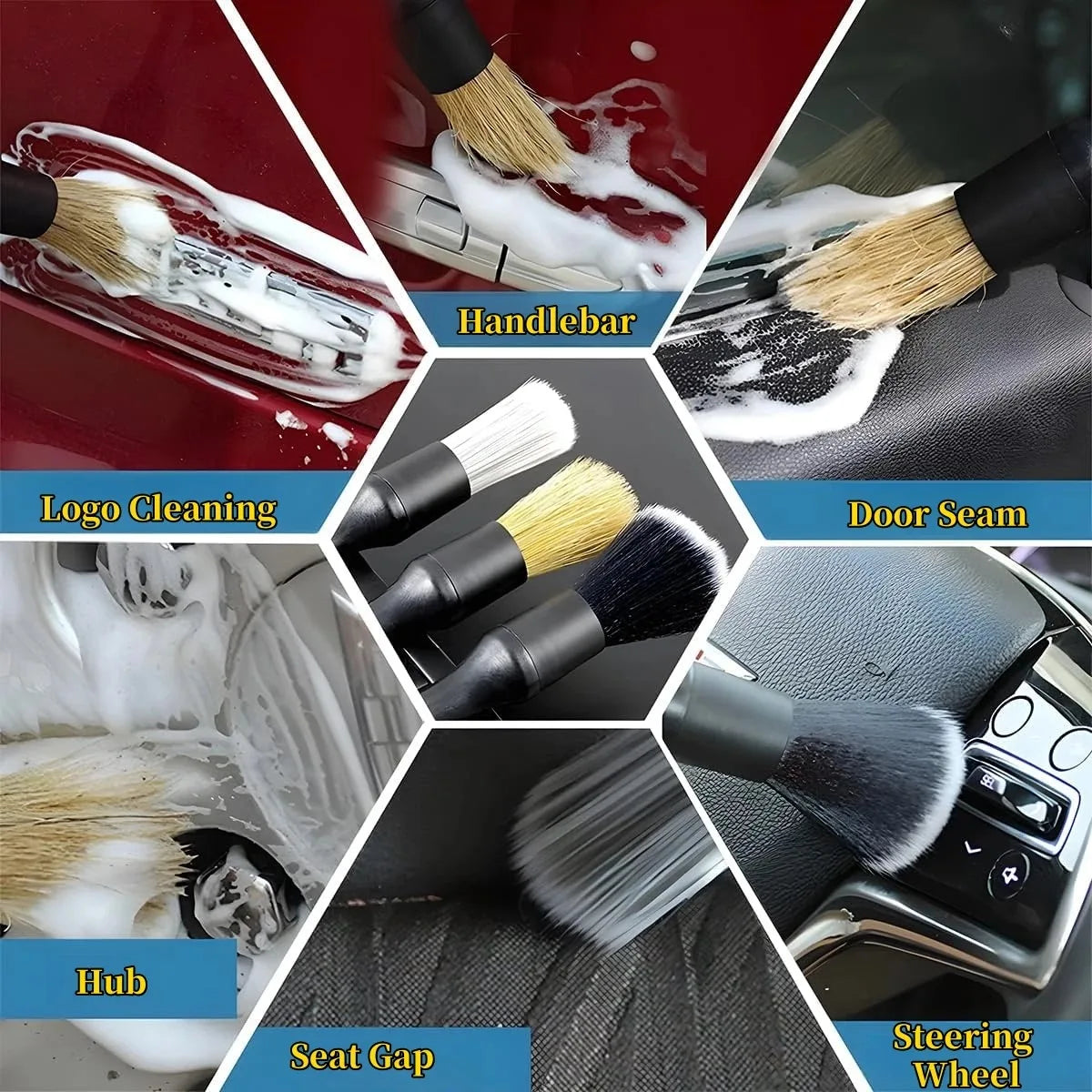 DetailMaster Pro™ | 9PCS Car Detailing Brush Cleaning Kit