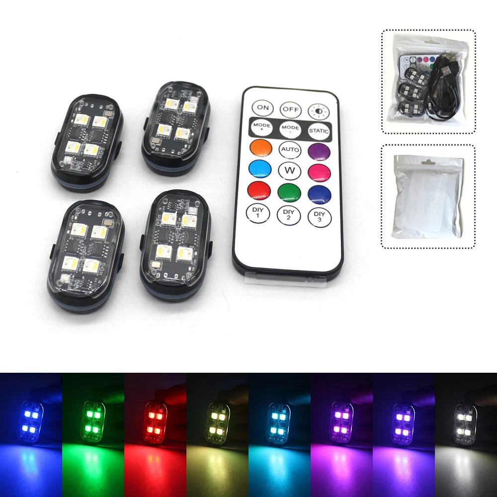 GlowDrive Pro™ | Wireless RGB Car Ambient Lights