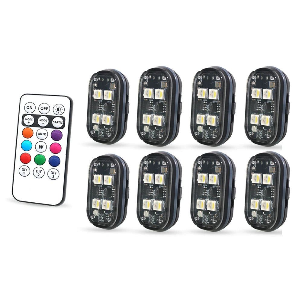 GlowDrive Pro™ | Wireless RGB Car Ambient Lights