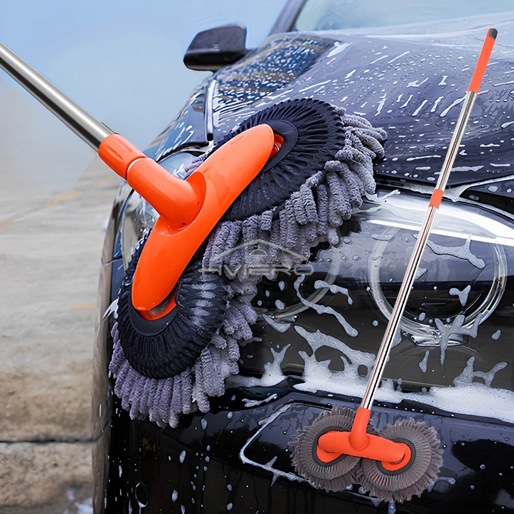 SpinWash Pro™ Microfiber Car Cleaning Mop