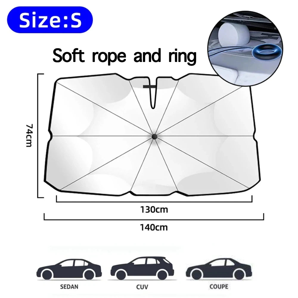 ShadeGuard Pro™ | Foldable Windshield Sun Shade Umbrella
