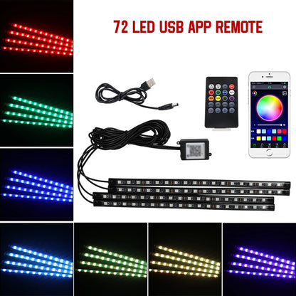 GlowDrive Pro™ | Wireless RGB Car Ambient Lights