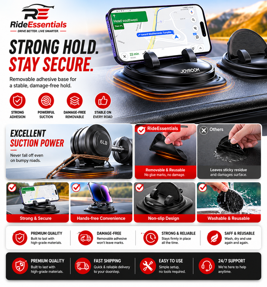 DashHold Pro™ | Universal Dashboard Phone Holder