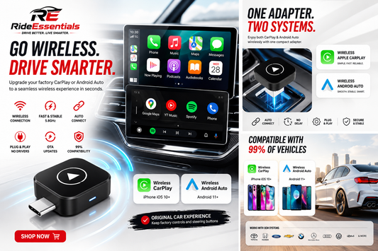 DriveLink Pro™ | 2-in-1 Wireless CarPlay & Android Auto Adapter